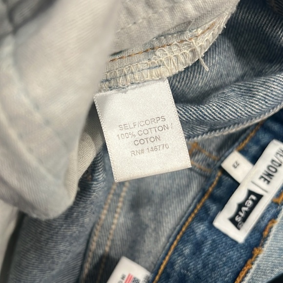 Re/Done x Levi’s High Rise Raw Hem Jeans Size 23 - Picture 8 of 9